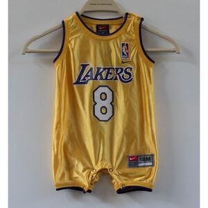 Vintage Nike Los Angeles Lakers Kobe Bryant 8 Toddler Baby Suit Jersey #8 18M